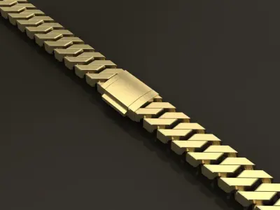 Cuban Chain Link Box Style 8MM WIDTH  3D print model