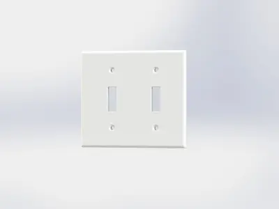 Light Switch Cover Plate Free 3D model