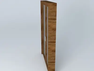 Glass door 1 50 Free 3D model