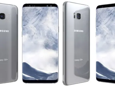 Samsung Galaxy S8 Plus Arctic Silver 3D model