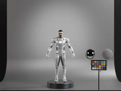 Superior Iron Man Low-poly 3D model