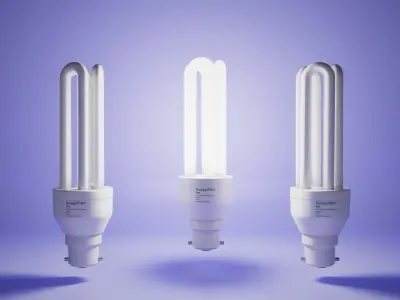 Illuminate Smarter High-Quality CFL Bulbs light Free 3D model