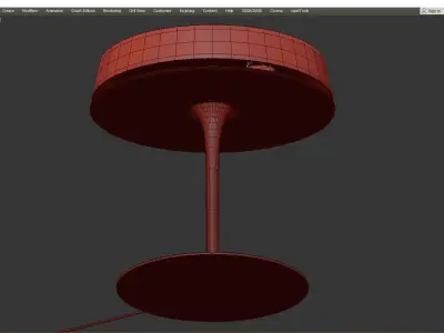 Vanlux Olsen T Black Shiny Low-poly 3D model