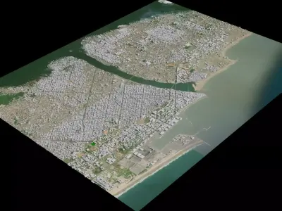 Cotonou - Benin 3D model