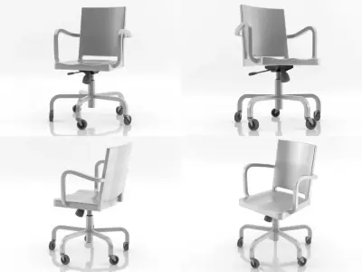 Hudson desk armchair 3D model
