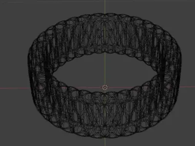 3D wire ring 3D print model