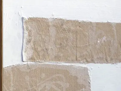 Plaster Two Photo Frame 348 Low-poly 3D model