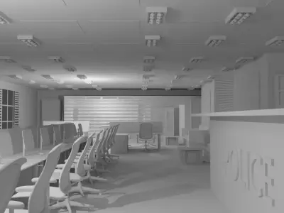 Police Station No Material 3D model
