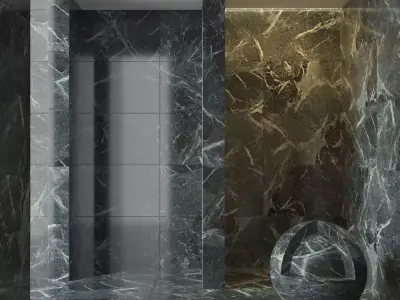 Marble wall 295 3D model