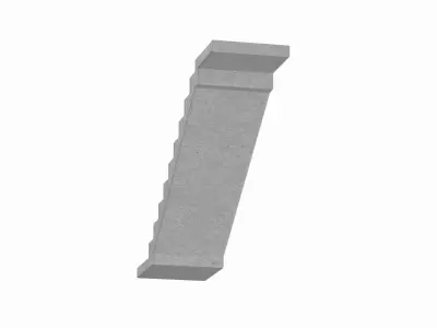 Concrete Stairs Collection 3D Model Pack