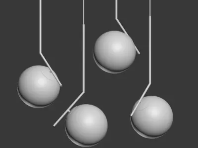 Flow Lights Family Michael Anastassiades Pendant 3D model