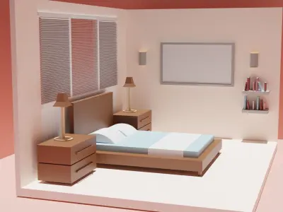 Mini Bedroom 3D model