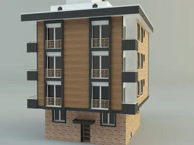 building 13 house model 3D model