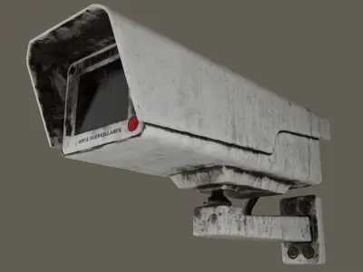 CCTV Camera Low-poly 3D model