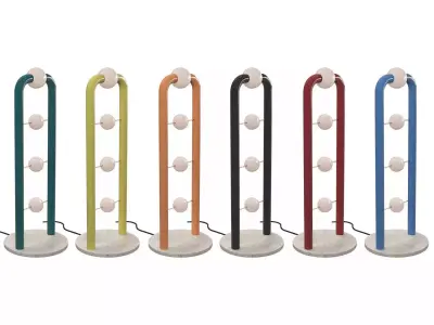 Memphis Lamps collection - pop premium 3d models 3D Model Pack