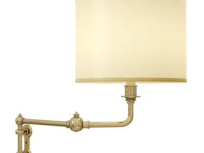 1stdibs Selection brass swing arm sconce Low-poly 3D model