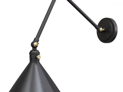 Ellerbeck Swing Arm Wall Sconce Low-poly 3D model