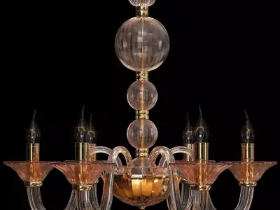 chandelier lighting Low-poly 3D model