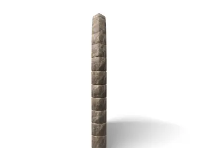 Medieval Curved Arch Wooden Door 3D model