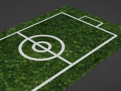 Pokemon stadium - green stadium Low-poly 3D model
