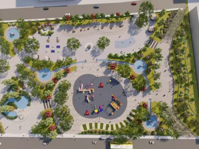 Master park-Regional park project-Private Park Landscape 3D model