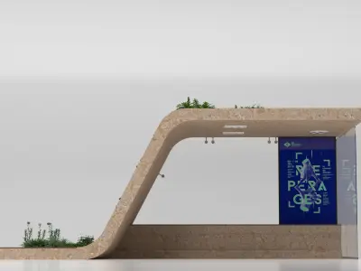 Busstop small 3D model