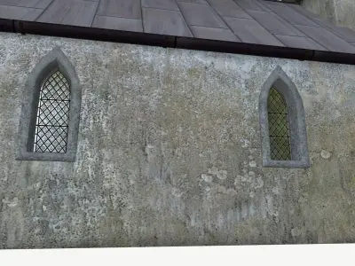 The old chapel Low-poly 3D model