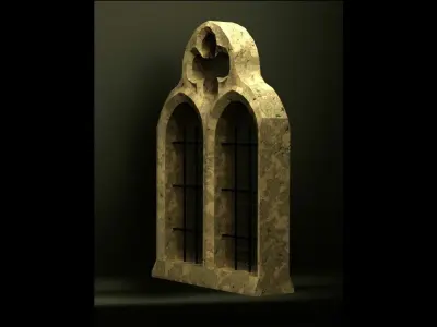 Medieval Window Free low-poly 3D model