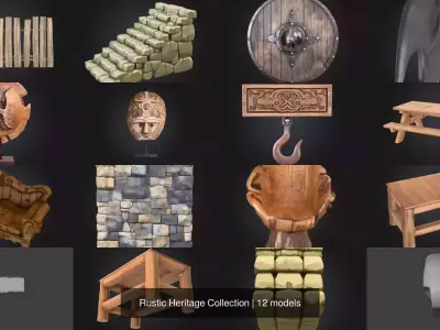 Rustic Heritage Collection 3D Model Pack