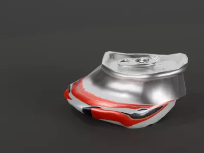Broken Soda Can Set - Low Poly Game Ready Unity Prefabs Included Low-poly 3D model
