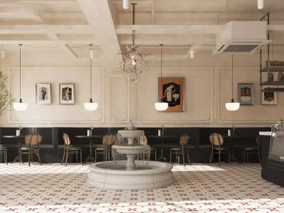 Restaurant Interior 3D model