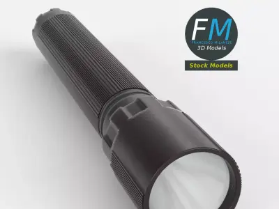 LED flashlight 3D model
