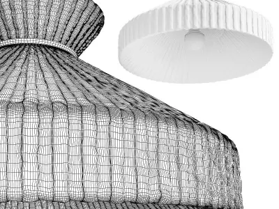 Fabric Pendant Lamp 3D model