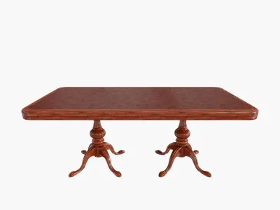 Mahogany Dining Table 3D model