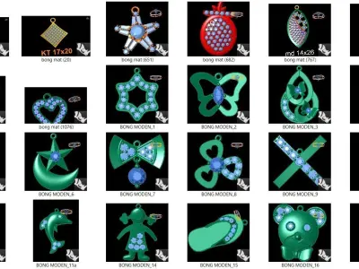 500 Charms Light Wt Pendant 3dm collection 3D print model