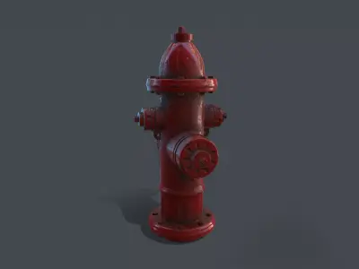 Fire hydrant 3D model 38