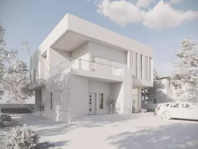 Modern Two-Storey Contemporary Residence  Free 3D model