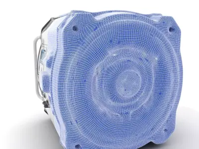 Futuristic Console Device Model Pack Low-poly 3D model