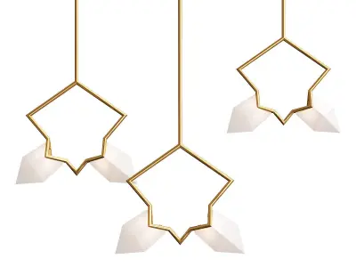 Post Modern Glass Lampshade 3D model