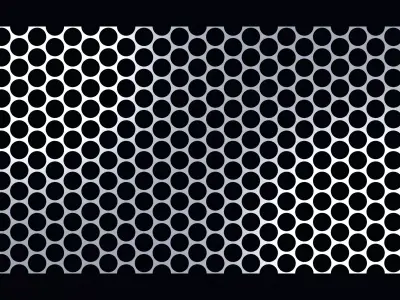 Perforated panel with 73 percent opening 25O105 3D model