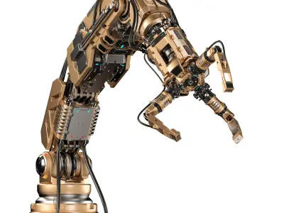 Robotic Arm 2 Rigged 3D model