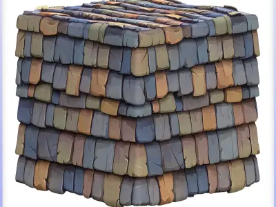 Stylized Roof Seamless Texture Texture 8