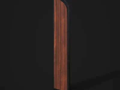 CASTLE DOOR Free low-poly 3D model