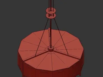 THE242 pendant light with pattern 3D model