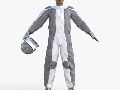 Spacesuit Astronaut Rigged 3D model