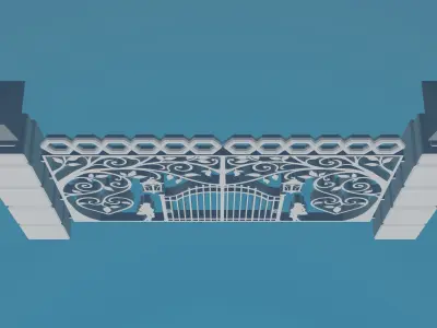 Gateway Exterior Gate 3D print model 2