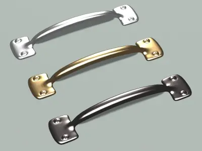 Door Handle Low-poly 3D model