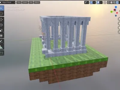 Minecraft Cubes Free low-poly 3D model