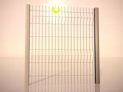 Fence 04 Low-poly 3D model