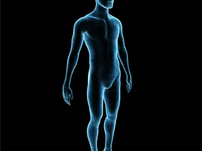 Human Hologram Male 3D model